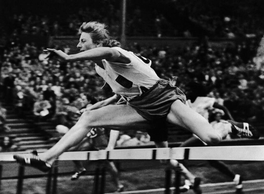 Fanny Blankers-Koen ai Giochi olimpici di Londra nel 1948