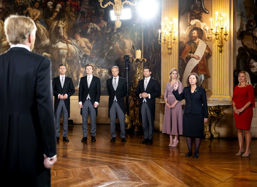 Dutch King swears in new Dutch Prime Minister Dick Schoof and his cabinet