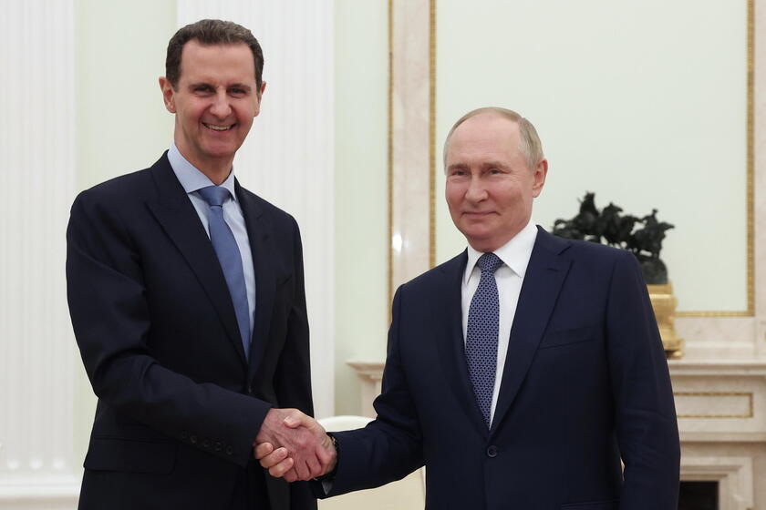 Russian President Vladimir Putin meets with Syrian President Bashar al-Assad in Moscow