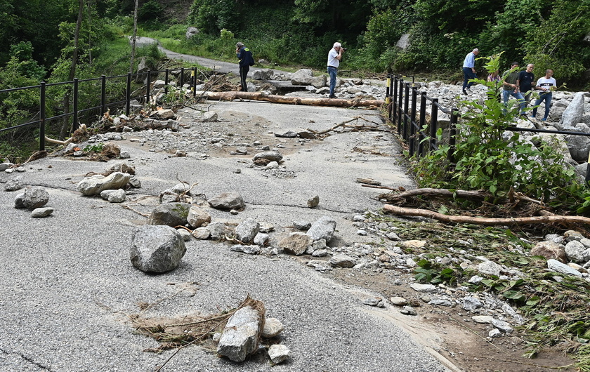 Storms, landslides and overflowing torrents hit northern Italy