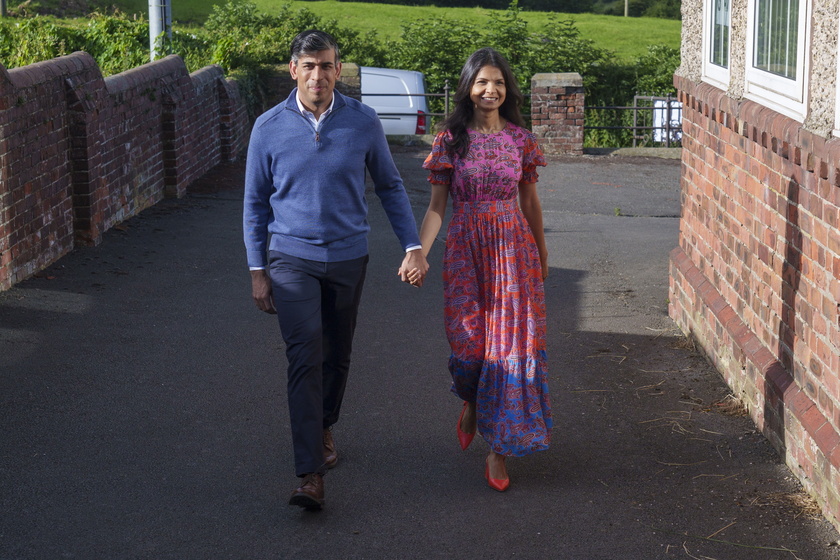 Prime Minister Rishi Sunak votes in UK General Election