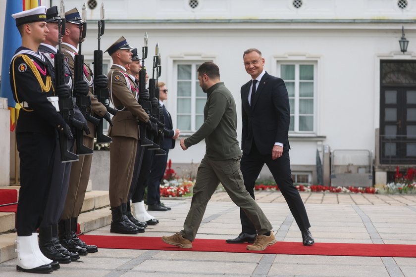 Visit of the President of Ukraine Wolodymyr Zelensky to Warsaw
