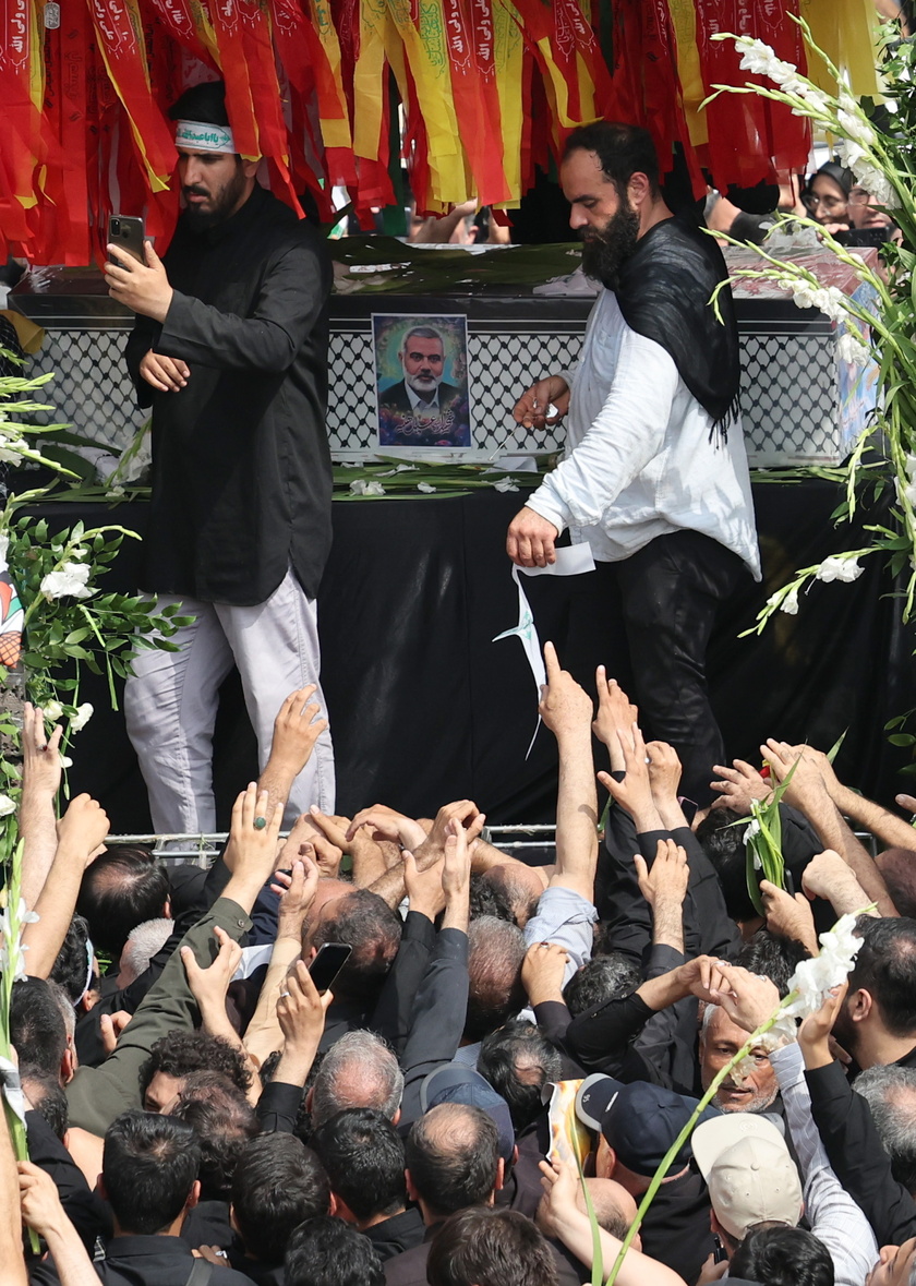 Funeral procession for late Hamas leader Ismail Haniyeh in Tehran