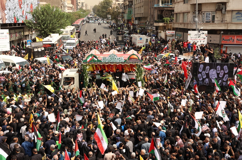 Funeral procession for late Hamas leader Ismail Haniyeh in Tehran