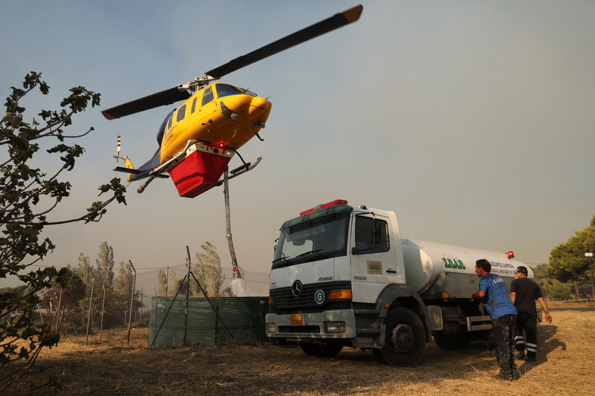 Wildfire in Greece's Attica region