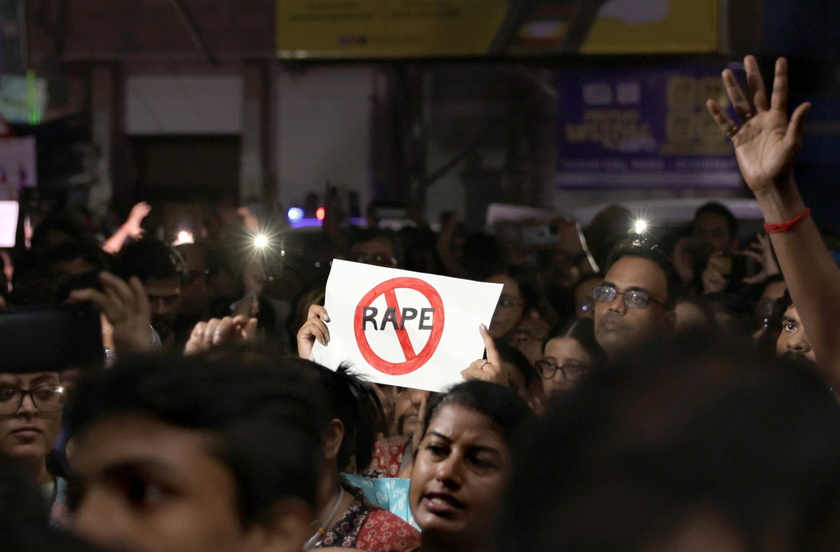 Protest in Kolkata over an alleged rape and murder incident at RG Kar Medical College 