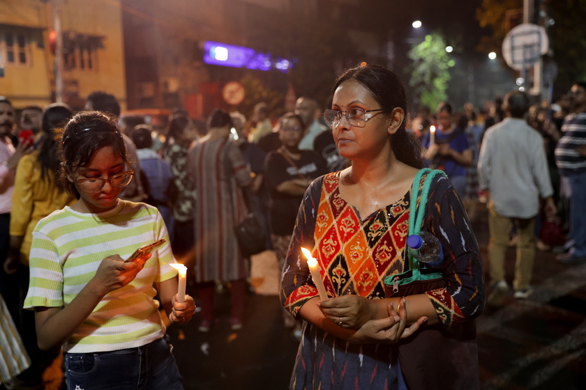 Protest in Kolkata over an alleged rape and murder incident at RG Kar Medical College 