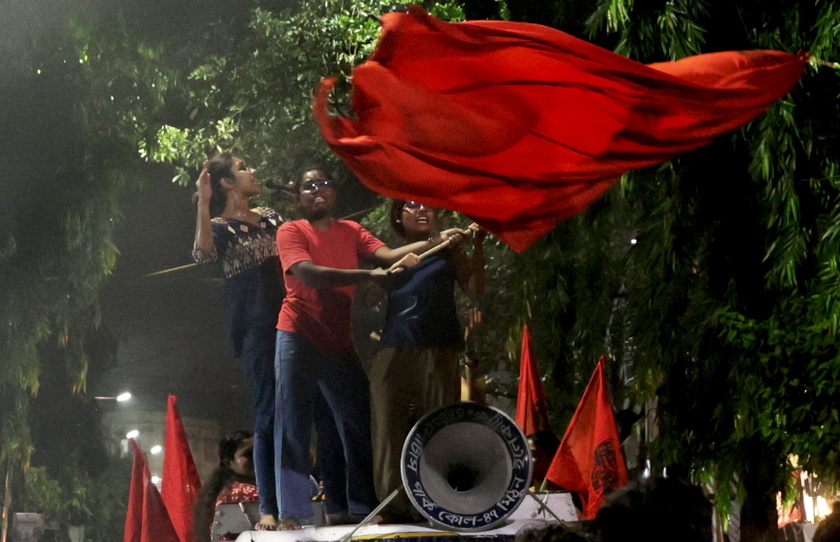 Protest in Kolkata over an alleged rape and murder incident at RG Kar Medical College 