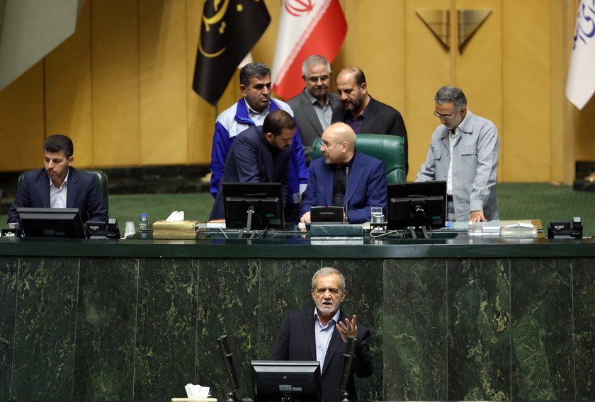 Iranian President Pezeshkian presents his cabinet at Parliament