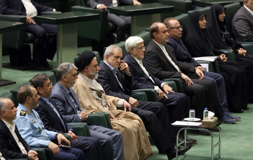 Iranian President Pezeshkian presents his cabinet at Parliament