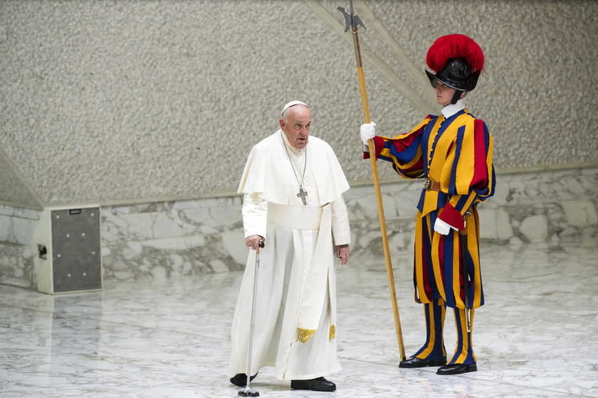 Pope Francis leads Wednesday's general audience in Vatican City