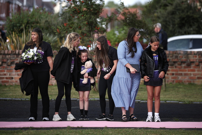 Funeral of Southport attack seven-year-old victim Elsie Dot Stancombe 