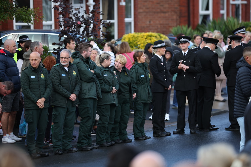 Funeral of Southport attack seven-year-old victim Elsie Dot Stancombe 