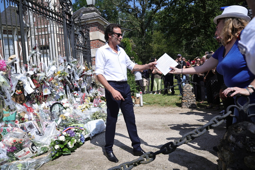 Funeral of French movie icon Alain Delon 