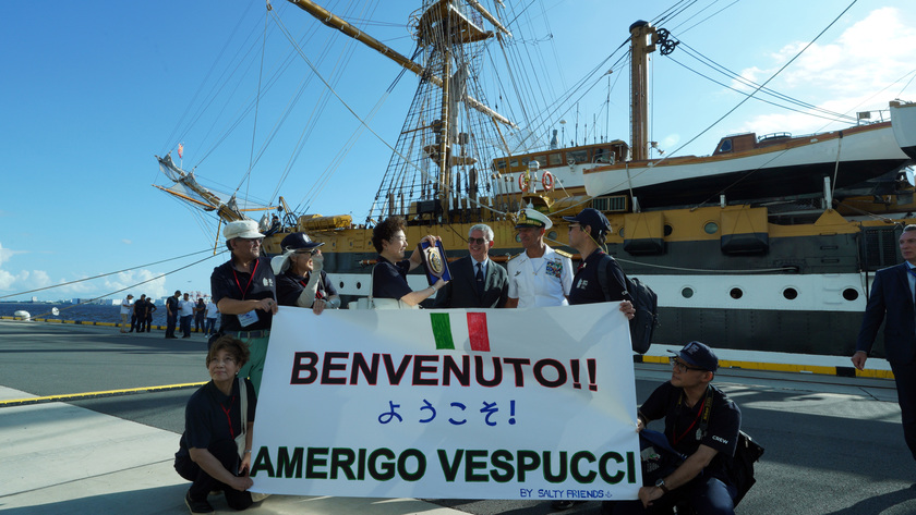 L'Amerigo Vespucci è arrivata a Tokyo