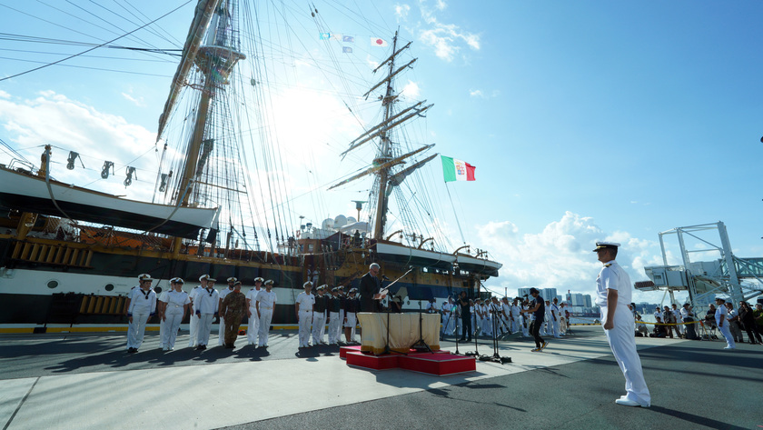 L'Amerigo Vespucci è arrivata a Tokyo