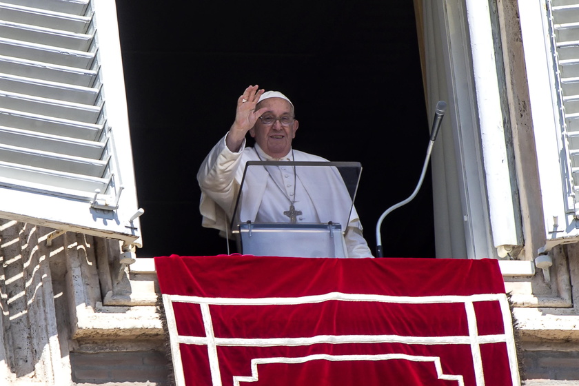 Pope Francis leads Angelus Prayer in Vatican