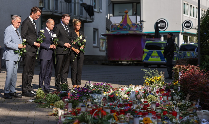 German Chancellor Scholz visits Solingen after a knife attack