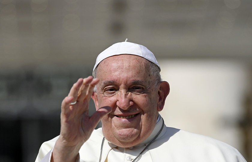 Pope Francis leads Wednesday's general audience in Saint Peter's Square