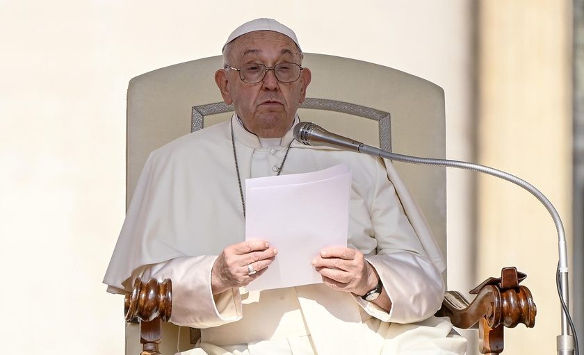 Pope Francis leads Wednesday's general audience in Saint Peter's Square