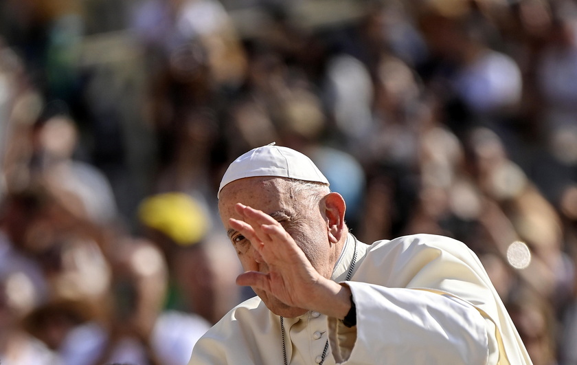 Pope Francis leads Wednesday's general audience in Saint Peter's Square