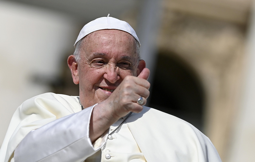 Pope Francis leads Wednesday's general audience in Saint Peter's Square