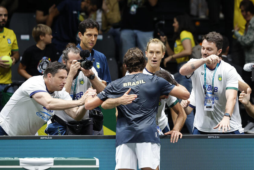 Tennis Davis Cup Final group Netherlands vs Brazil