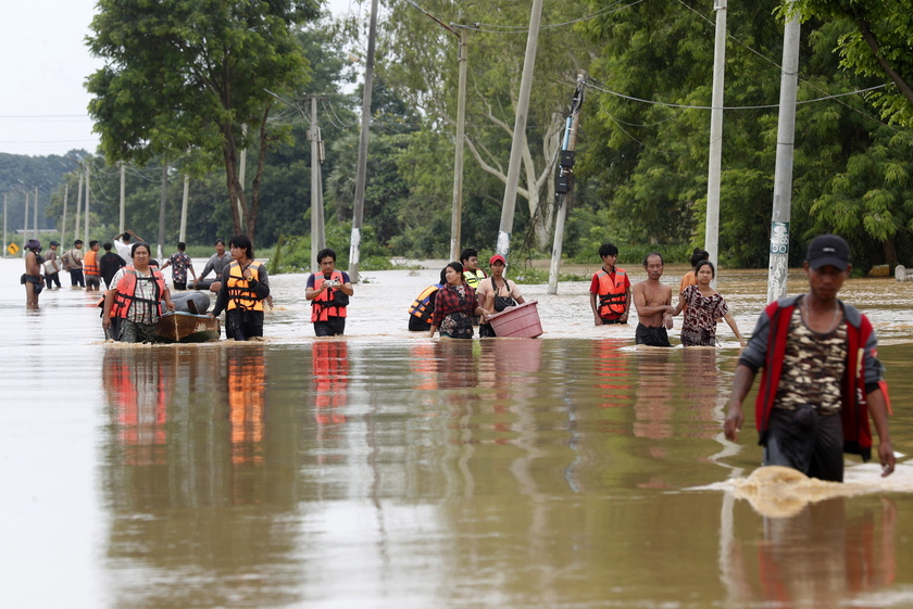 Floods in Myanmar due to Typhoon Yagi