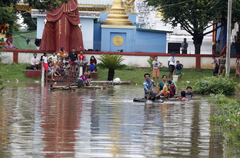 Floods in Myanmar due to Typhoon Yagi