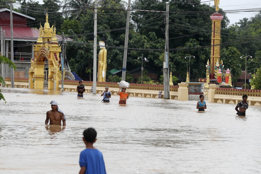 Floods in Myanmar due to Typhoon Yagi