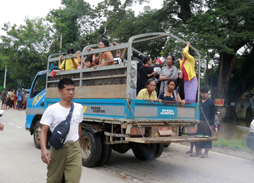 Floods in Myanmar due to Typhoon Yagi