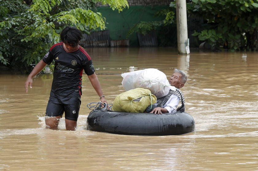 Floods in Myanmar due to Typhoon Yagi