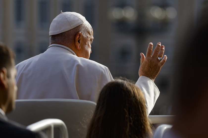 Pope Francis leads Wednesday's general audience in Saint Peter's Square