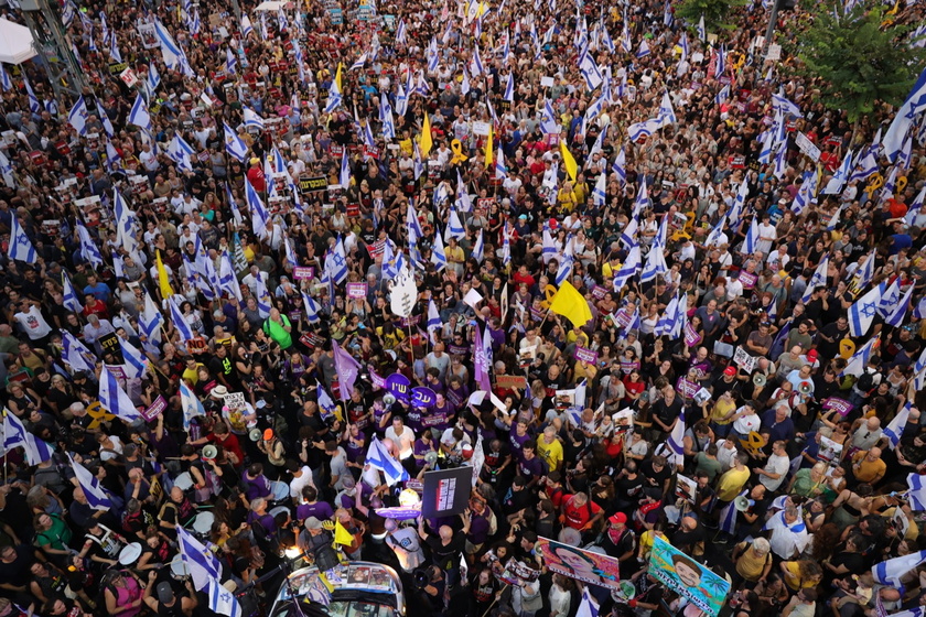 Thousands rally in Tel Aviv to demand release of Israeli hostages held in Gaza