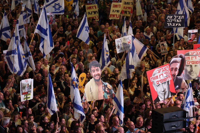 Thousands rally in Tel Aviv to demand release of Israeli hostages held in Gaza