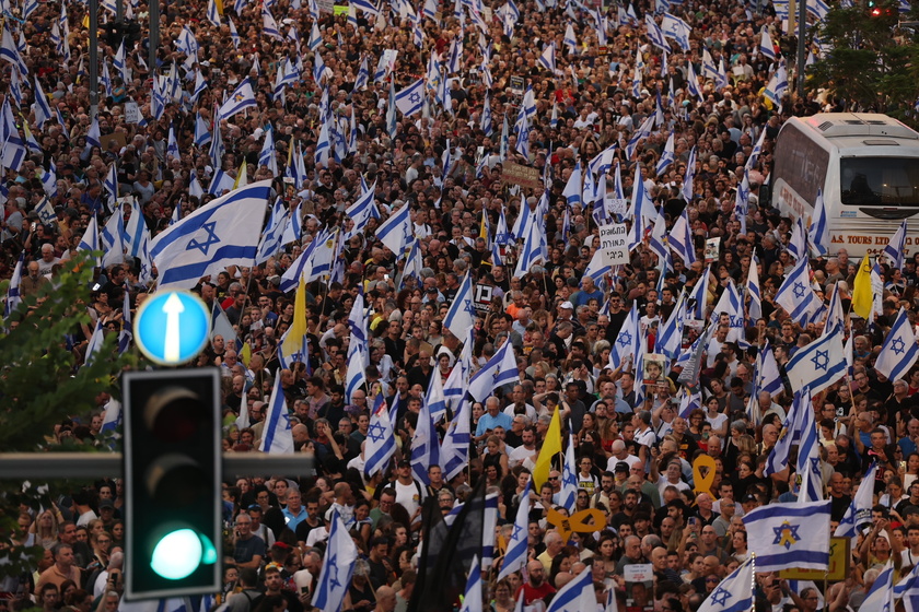 Thousands rally in Tel Aviv to demand release of Israeli hostages held in Gaza