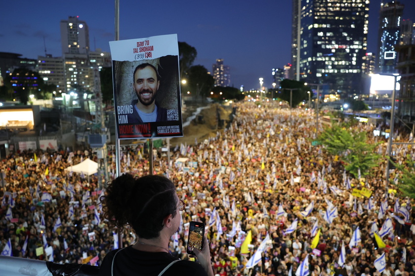 Thousands rally in Tel Aviv to demand release of Israeli hostages held in Gaza