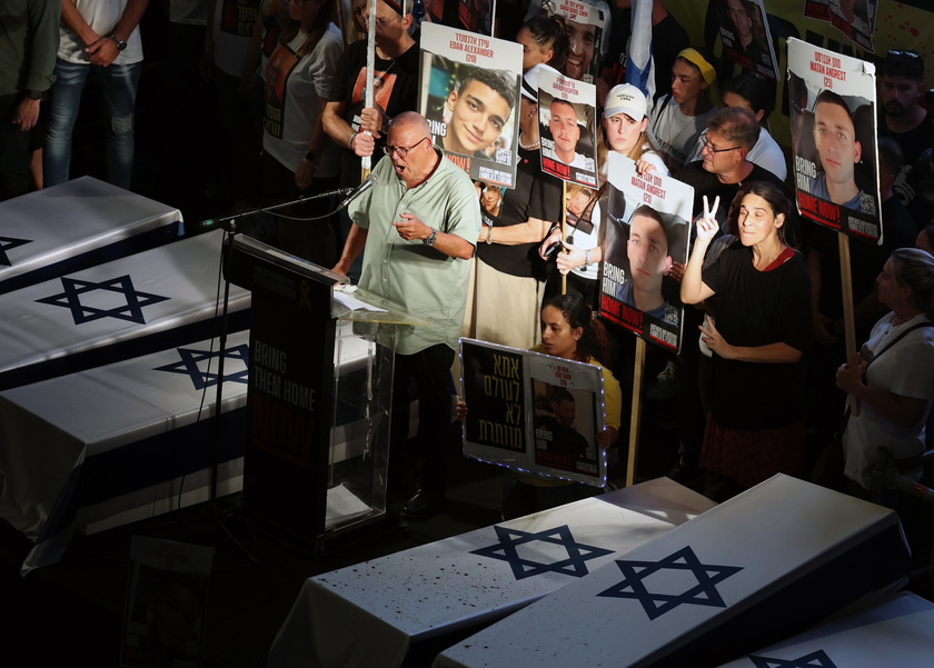 Thousands rally in Tel Aviv to demand release of Israeli hostages held in Gaza