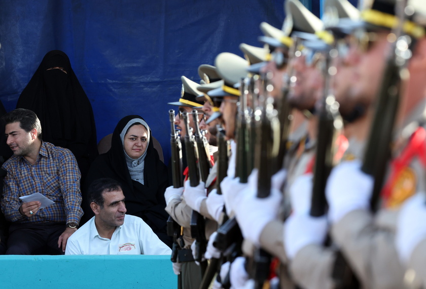 Iran holds annual military parade in Tehran marking anniversary of Iran-Iraq war 