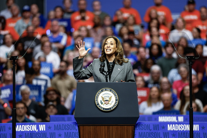 US Vice President Harris Campaigns in Madison, Wisconsin