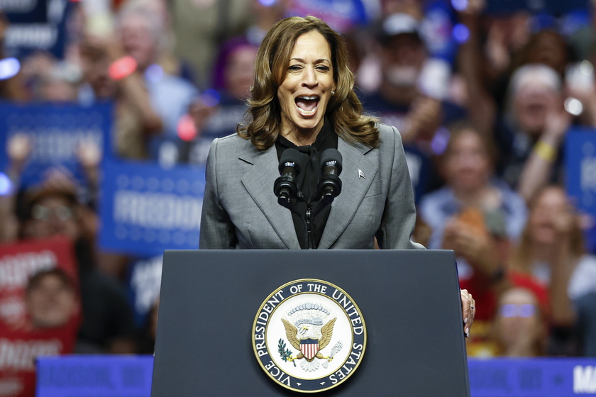 US Vice President Harris Campaigns in Madison, Wisconsin