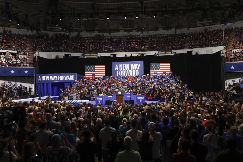 US Vice President Harris Campaigns in Madison, Wisconsin