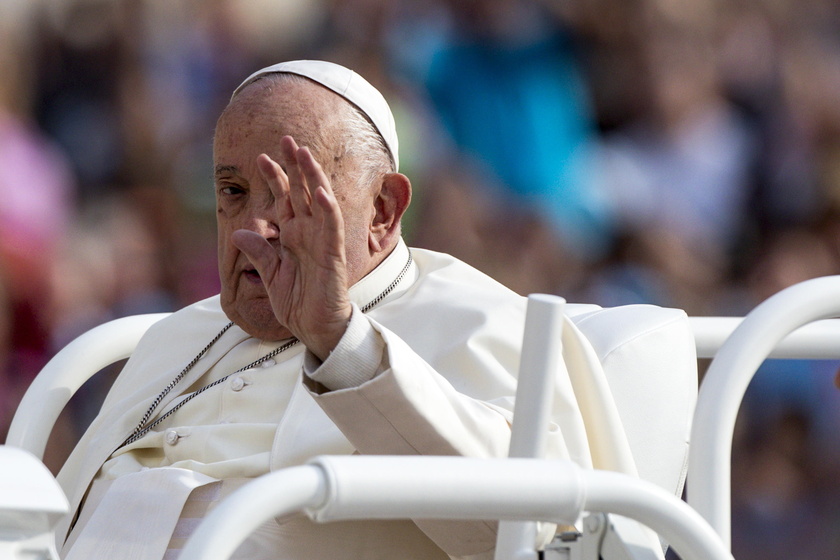 Pope Francis leads Wednesday's general audience in Saint Peter's Square