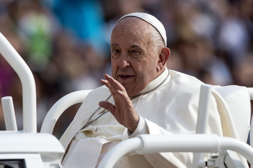 Pope Francis leads Wednesday's general audience in Saint Peter's Square