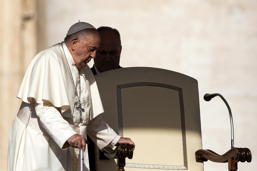 Pope Francis leads Wednesday's general audience in Saint Peter's Square