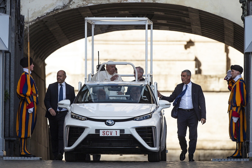 Pope Francis leads Wednesday's general audience in Saint Peter's Square