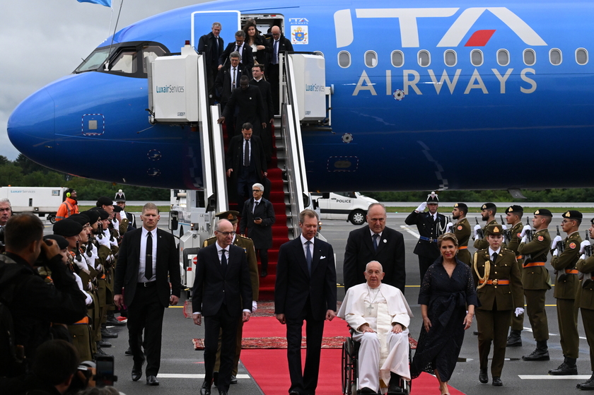 Il Papa è arrivato in Lussemburgo