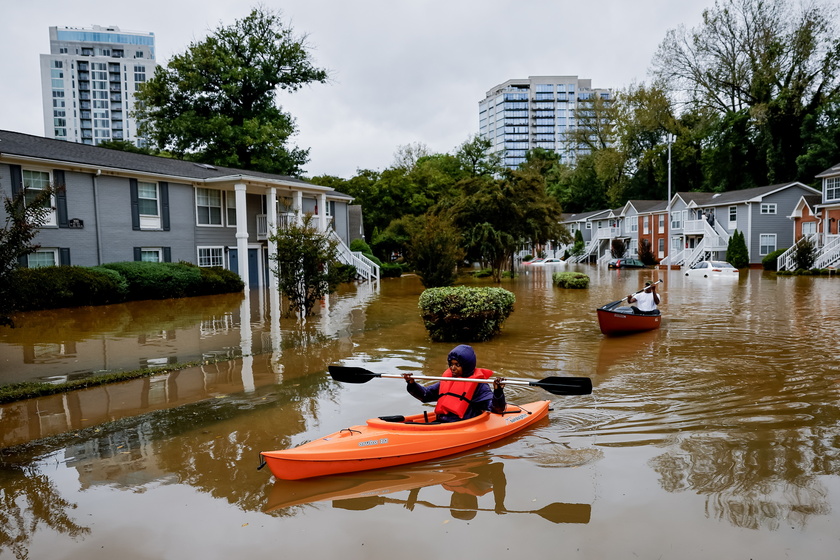 Effects of Tropical Storm Helene in Atlanta, Georgia