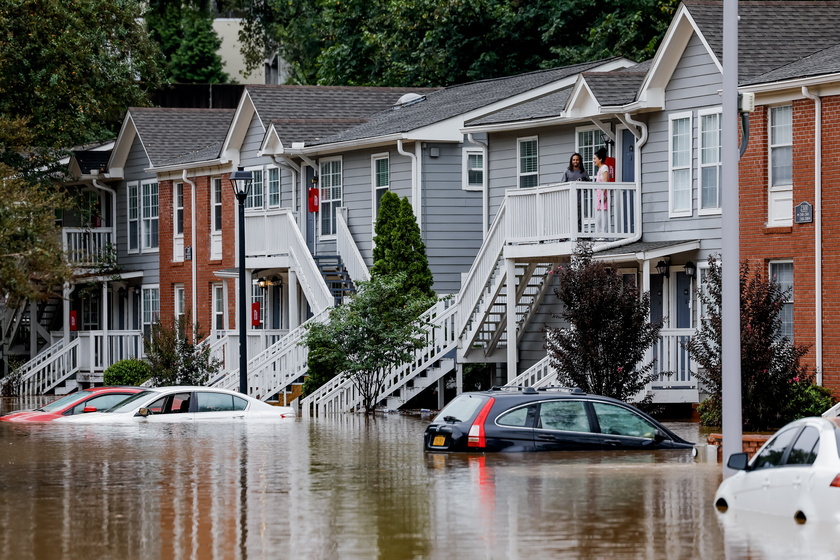 Effects of Tropical Storm Helene in Atlanta, Georgia