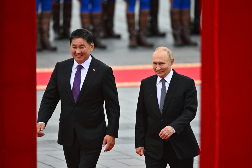 Russian President Vladimir Putin visits Mongolia